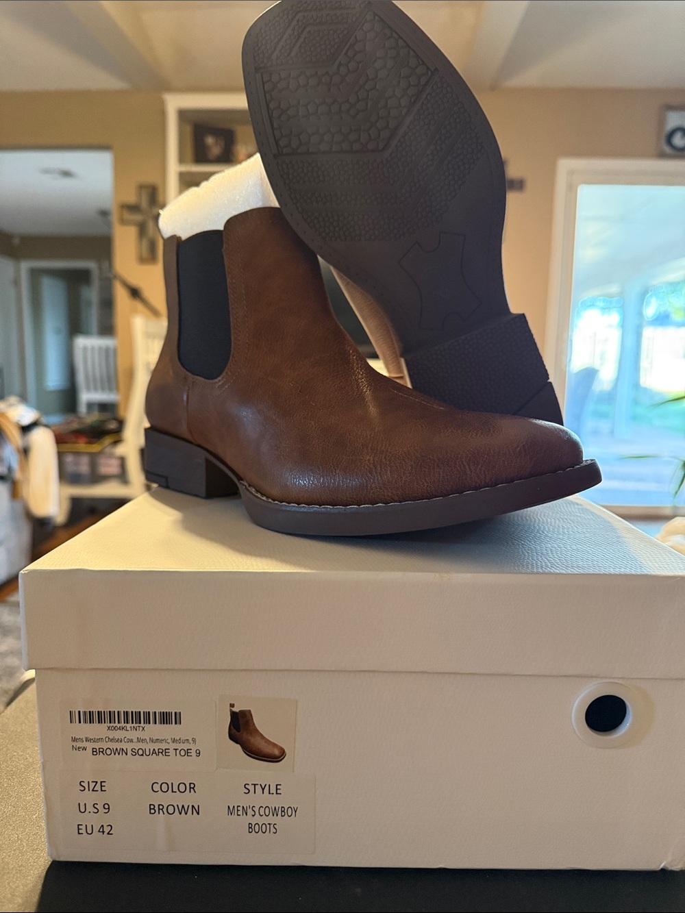 Azarman Brown Chelsea Ankle Boots for Men’s  - Classic Real Leather